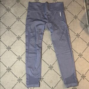 Gymshark Energy Seamless Purplish Gray Crop Leggings